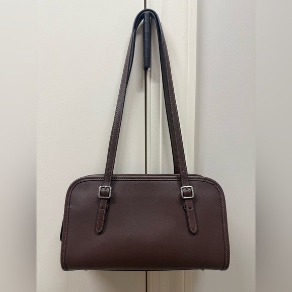 Coach Maple Brown Leather Swing Zip - Picture 5 of 12